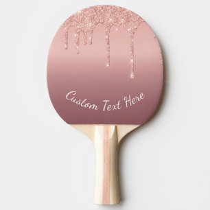 Rose Gold Ping Pong Paddle mit benutzerdefiniertem Tischtennis Schläger