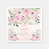 Rose Gold Pink Babydusche Serviette (Vorderseite)