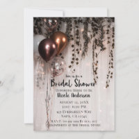 Rose Gold Pink Balloons Lights & Ivy Brautparty