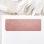 Rose Gold Pink Blank DIY Imitate Foil Address Mail (Insitu)