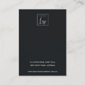 ROSE GOLD PINK BRUSH STROKE 3 STUDIERENDE ANGABE VISITENKARTE (Rückseite)