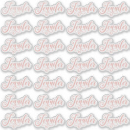 Rose Gold Pink Decorative Jennifer 28 Individual Aufkleber