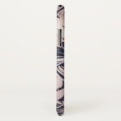 Rose Gold Pink Dunkelrosa Tropenpalmenbaum Blätter Case-Mate iPhone Hülle (Hinten/Rechts)