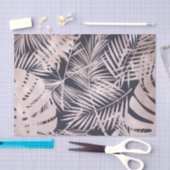 Rose Gold Pink Dunkelrosa Tropenpalmenbaum Blätter Seidenpapier (Handwerk)