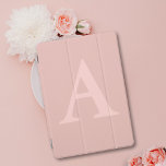 Rose Gold Pink Einfache Monogram iPad Abdeckung iPad Air Hülle<br><div class="desc">Liebe rosa und Monogramme und ein iPad,  das eine intelligente Abdeckung benötigt? Dies hat Sie abgedeckt (und Ihr iPad)</div>