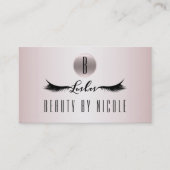 Rose Gold Pink Eyelashes Kundenbindungskarte Treuekarte (Vorderseite)