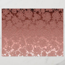 Rose Gold Pink Floral Sukkulentes Muster Metallic