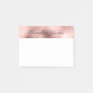 Rose Gold - Pink Fock Beruflich Business Post-it Klebezettel