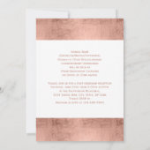 Rose Gold Pink Foto Abschluss Ankündigung (Rückseite)