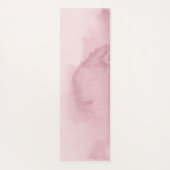 Rose Gold Pink Gefärbte Krawatte Individuelle Name Yogamatte (Rückseite)