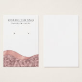 Rose Gold Pink Glam Oost Display Cards (Vorne & Hinten)