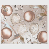 Rose Gold Pink & Glitzer Balloons Sweet 16 Party Geschenkpapier (Flach)
