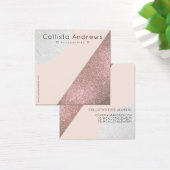 Rose Gold Pink Glitzer Geo Herzkleckse Display (Schreibtisch)