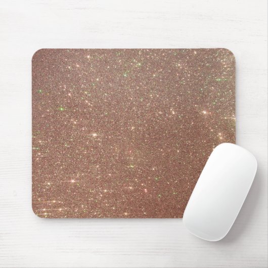 Rose Gold Pink Glitzer Mousepad (Mit Mouse)