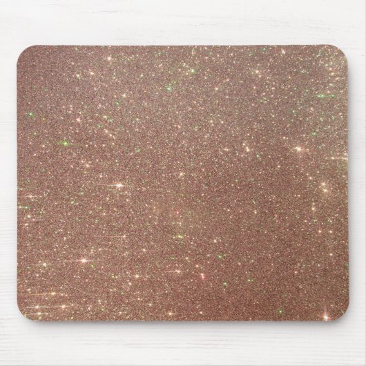 Rose Gold Pink Glitzer Mousepad (Vorne)