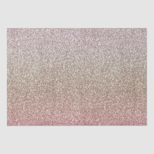 Rose Gold Pink Glitzer Seidenpapier (Vorderseite)