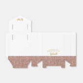 Rose Gold Pink Glitzer XOXO Geburtstag Mitzvah Geschenkschachtel (Ungefaltet)