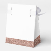 Rose Gold Pink Glitzer XOXO Geburtstag Mitzvah Geschenkschachtel (Rückseite)