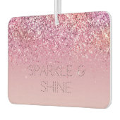 Rose Gold Pink Gold Glitzer Sparkone Autolufterfrischer (Links)