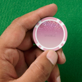 Rose Gold Pink Gold Glitzer Sparkone Pokerchips