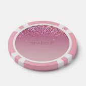 Rose Gold Pink Gold Glitzer Sparkone Pokerchips (Einzeln)