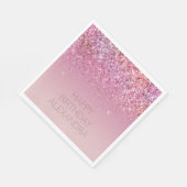 Rose Gold Pink Gold Glitzer Sparkone Serviette (Ecke)