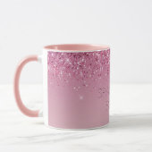 Rose Gold Pink Gold Glitzer Sparkone Tasse (Links)