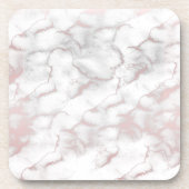 Rose Gold Pink Grau Glam Glam Minimal Getränkeuntersetzer (Vorderseite)