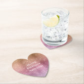 Rose Gold Pink Lila Sparkone Geburtstag Untersetzer (Vor Ort)