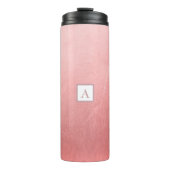 Rose Gold Pink Minimal Chic Glam Thermosbecher (Vorderseite)