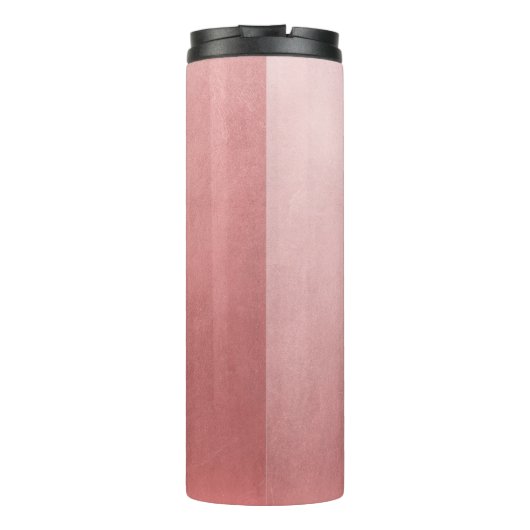 Rose Gold Pink Minimal Chic Glam Thermosbecher (Rückseite)
