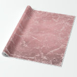 Rose Gold Pink Modernes, trendiges Glam Marmorchic Geschenkpapier<br><div class="desc">Sonderverpackungspapier</div>