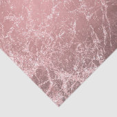 Rose Gold Pink Modernes, trendiges Glam Marmorchic Seidenpapier (Ausschnitt)