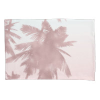 Rose Gold Pink Palms Beach Ombre Palmen Chic