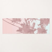 Rose Gold Pink Palms Beach Ombre Palmen Chic Yogamatte (Vorderseite (Horizontal))