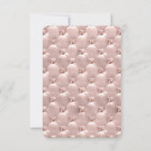 Rose Gold Pink Paris Bridal Dusche Einladung (Rückseite)