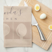 ROSE GOLD PINK SHIMMER SPOON FORK SKIMMER KOCH GESCHIRRTUCH (Viertel Falte)