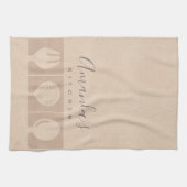 ROSE GOLD PINK SHIMMER SPOON FORK SKIMMER KOCH GESCHIRRTUCH (Horizontal)