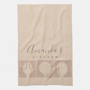 ROSE GOLD PINK SHIMMER SPOON FORK SKIMMER KOCH GESCHIRRTUCH