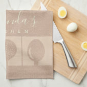 ROSE GOLD PINK SHIMMER SPOON FORK SKIMMER KOCH KÜCHENTUCH (Viertel Falte)