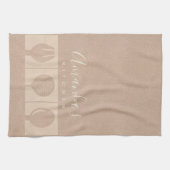 ROSE GOLD PINK SHIMMER SPOON FORK SKIMMER KOCH KÜCHENTUCH (Horizontal)