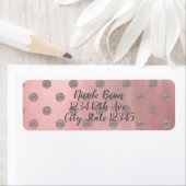 Rose Gold Pink Shine Glam Polka Dots Modern Chic (Insitu)