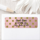 Rose Gold Pink Shine Glam Polka Dots Modern Chic (Insitu)