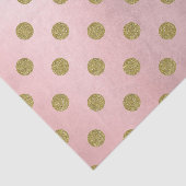 Rose Gold Pink Shine Glam Polka Dots Modern Chic Seidenpapier (Ausschnitt)