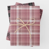 Rose Gold Pink Spaß Karierte Muster Geschenkpapier Set (Beispiel)