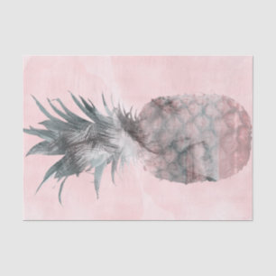 Rose Gold Pink Tropical Summer Ananas Party Seidenpapier