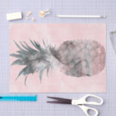 Rose Gold Pink Tropical Summer Ananas Party Seidenpapier (Handwerk)