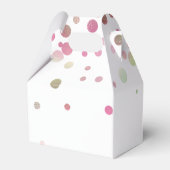 Rose Gold Pink Wedding Imitate Foil Glitzer Geschenkschachtel (Rückseite)