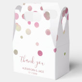 Rose Gold Pink Wedding Imitate Foil Glitzer Geschenkschachtel (Geöffnet)