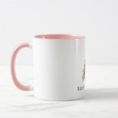 Rose Gold Pink Weihnachtsbaum Tasse (Links)